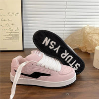 Dopamine Color-Block Classic Preppy Board Shoes
