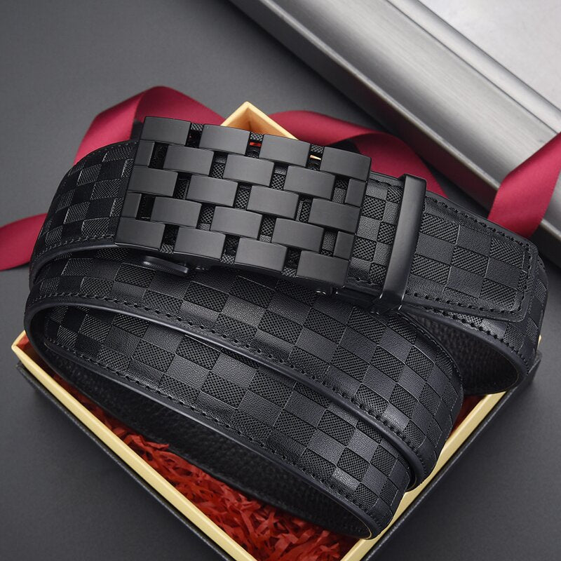 Automatic Leather Buckle Belt