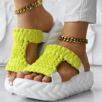 Summer Braided Knit Hollow Open Toe Sandals
