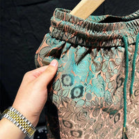 Flower Fashion Ice Silk Shorts