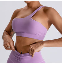 One-Shoulder Yoga Set with High-Waist Leggings