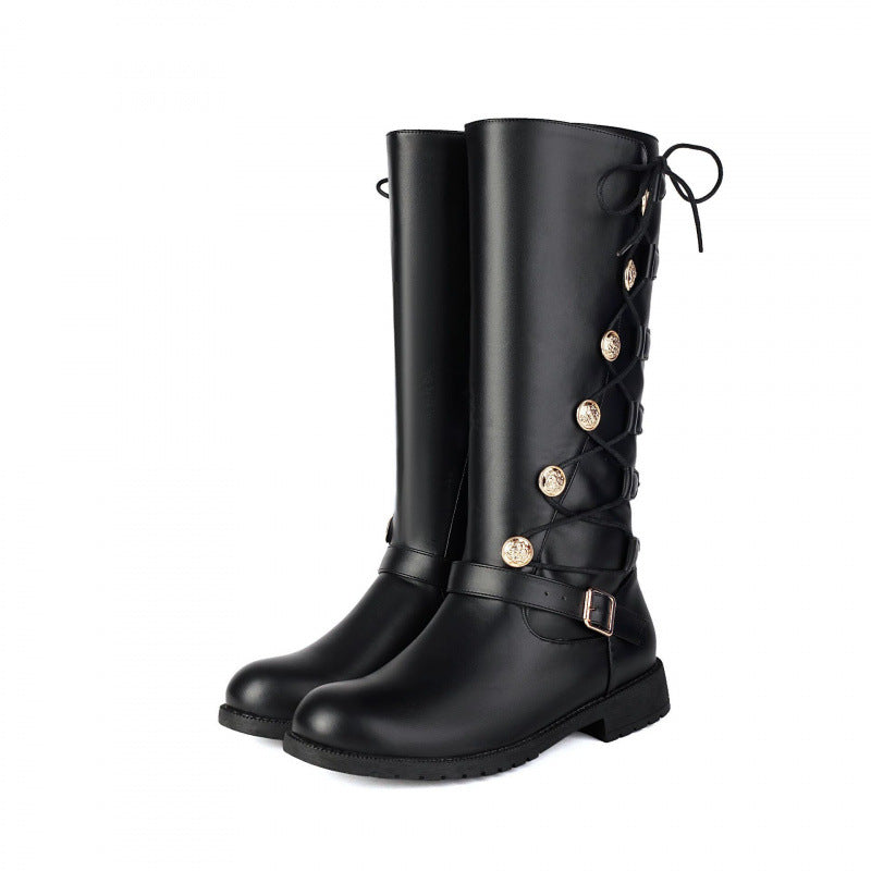 High-top Leather Boots