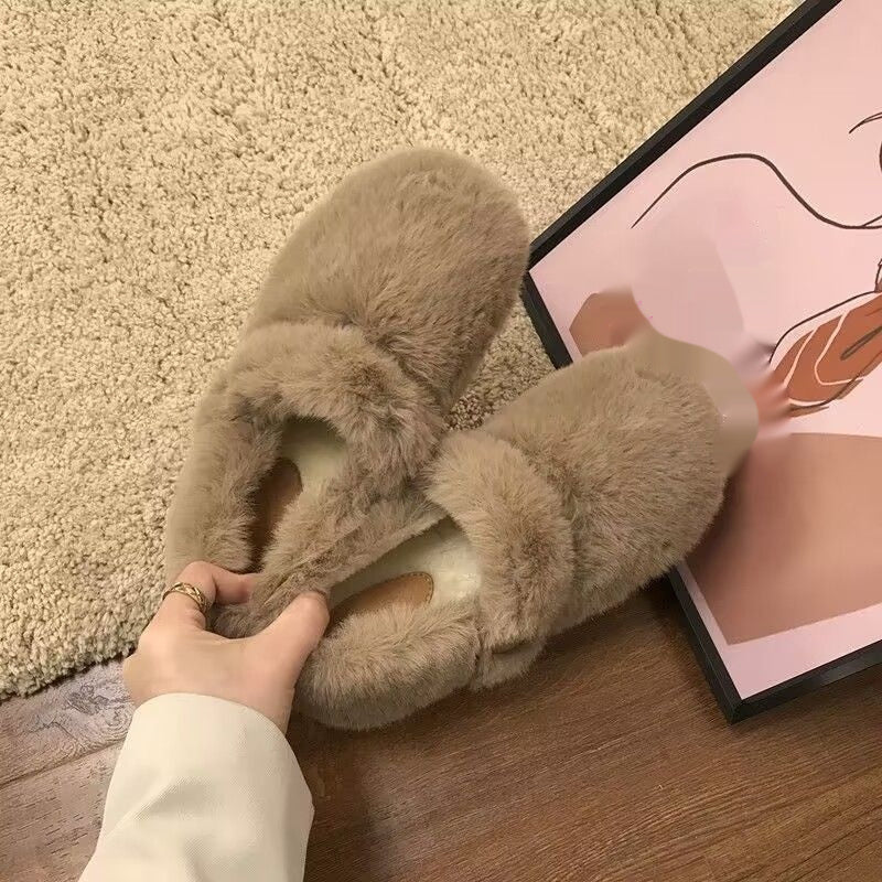 Outerwear Plus-size  Fluffy Shoes