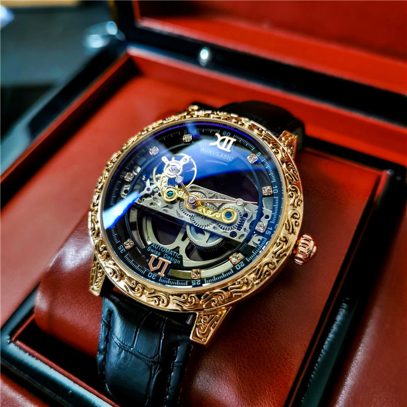Automatic Mechanical Watch [Double-sided Hollow Waterproof]