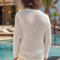 Hollowed-out Mesh Fitness Top