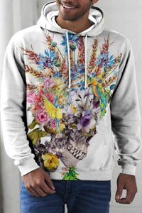 Loose Fit Printed Hoodie