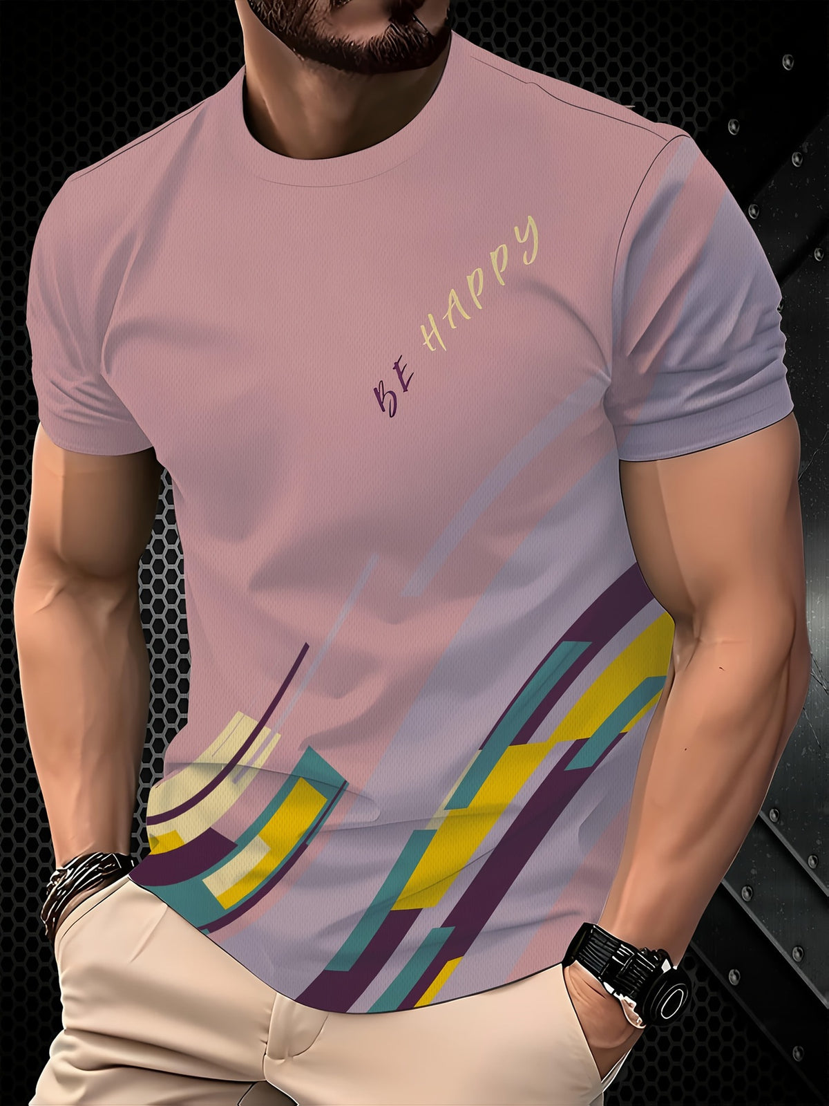 Casual Minimalist 3D Short Sleeve