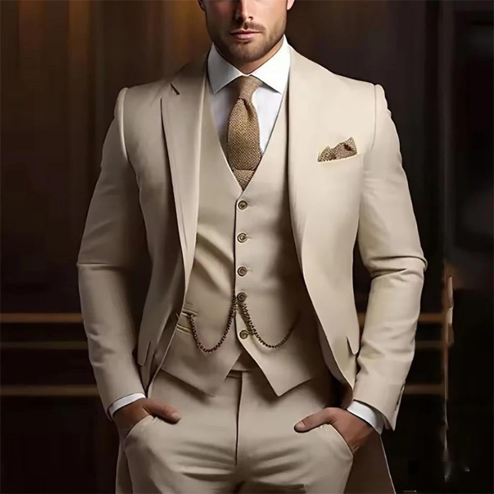 High-grade Gentleman Temperament Slim Suit