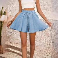 Summer Solid Color Shorts Pantskirt