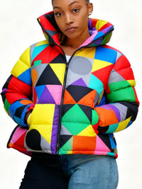 Cute Short Warm Coats - Colorful Parkas