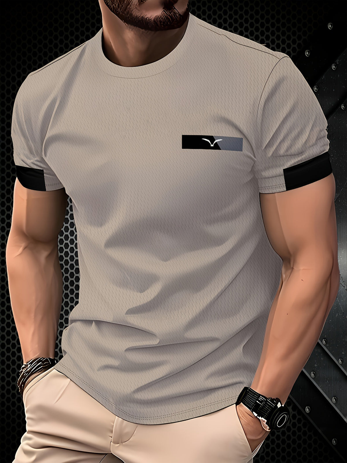 Casual Minimalist 3D Short Sleeve