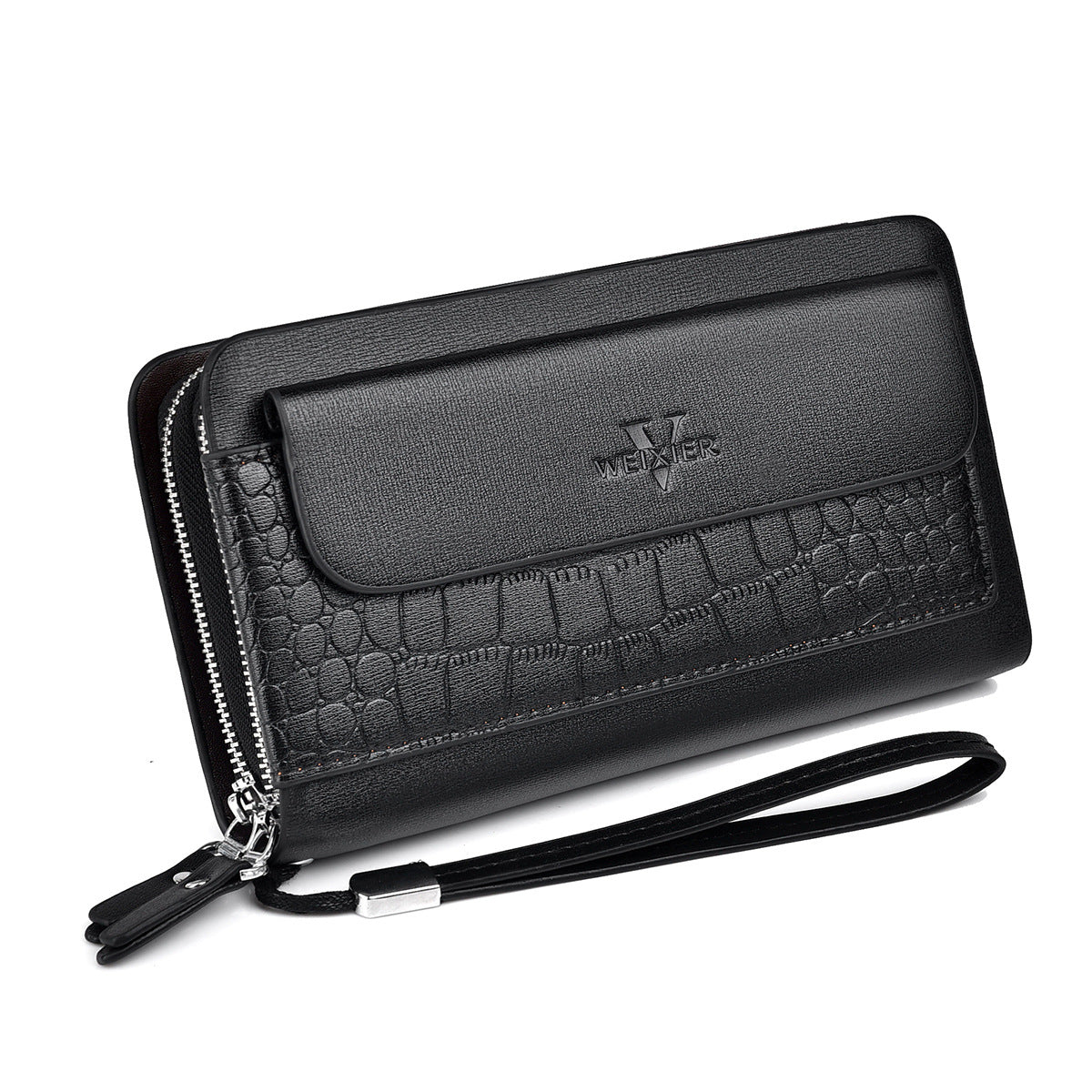 Retro Multiple Card Slots Double Zip Wallet