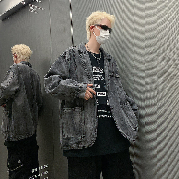 Retro Denim Jacket Loose And Casual