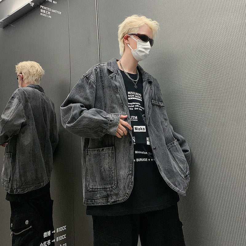 Retro Denim Jacket Loose And Casual