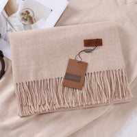 Solid Color Faux Cashmere Women's Scarf