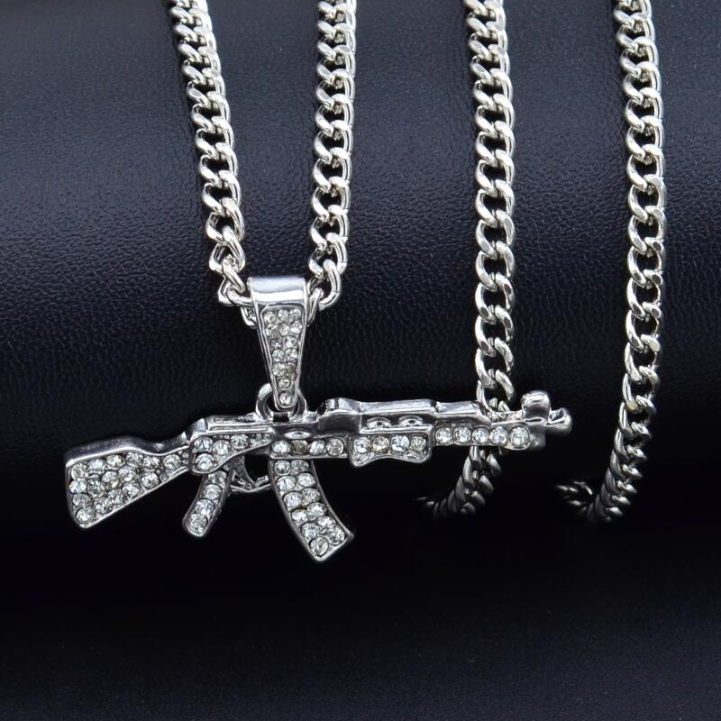 Cool Gothic Gun Shape Pendant