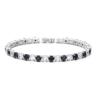 European And American Fashion 4mm Mixed Color Zircon Bracelet High-grade Light Luxury