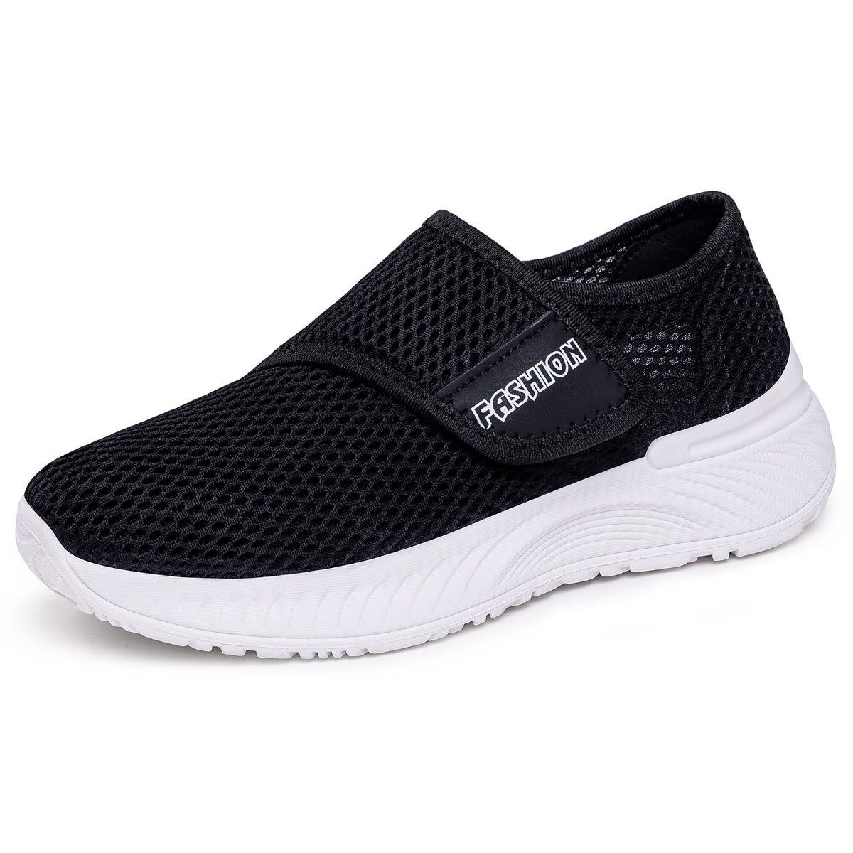 Casual Versatile Velcro Fastened Soft Soled Shoes