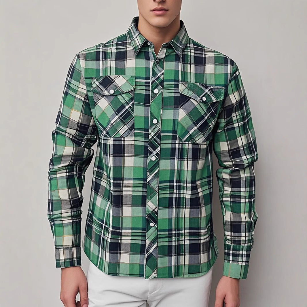 Stylish Long-Sleeve Lapel Shirt