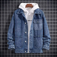 Workwear Hooded Denim Jacket