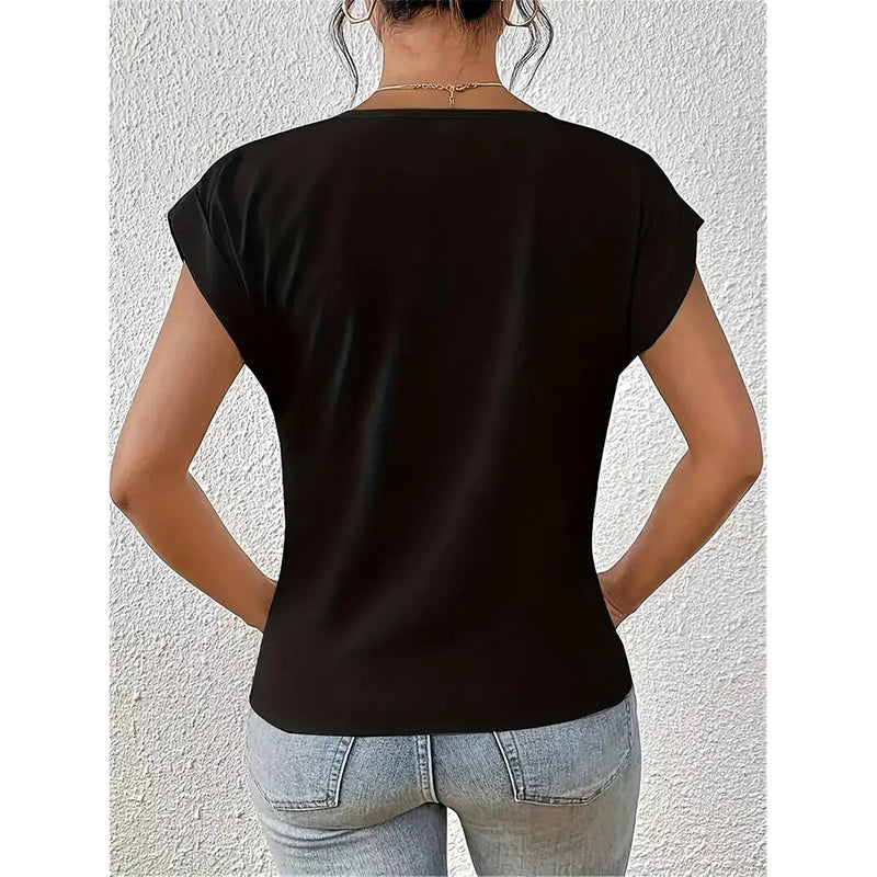 Comfy Casual V Neck Blouses