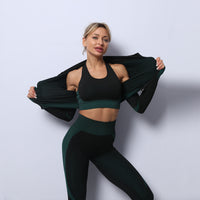 Seamless 3-Piece Yoga & Fitness Set