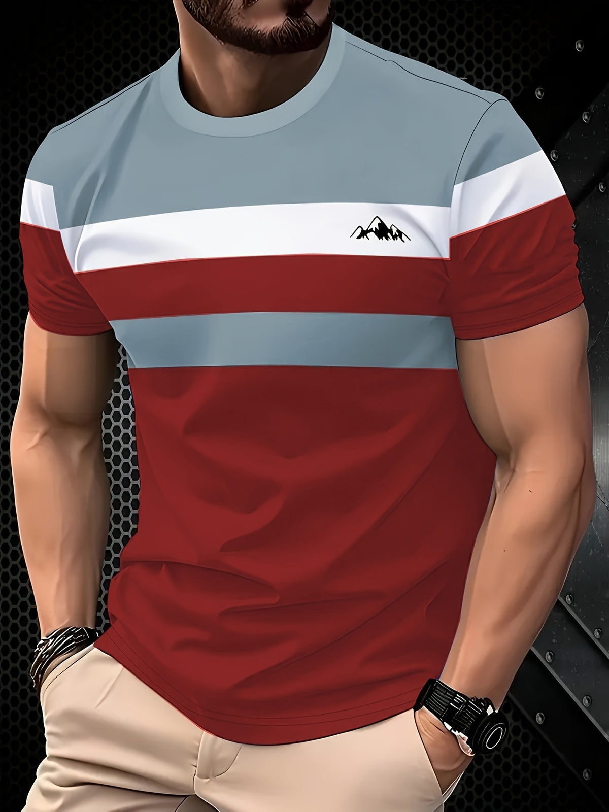 Casual Minimalist 3D Short Sleeve