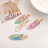 Women's Fashion Simple Gradient Color Acetate No Trace Hair Clip