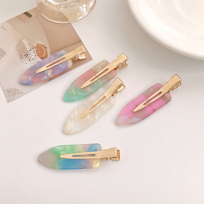 Women's Fashion Simple Gradient Color Acetate No Trace Hair Clip