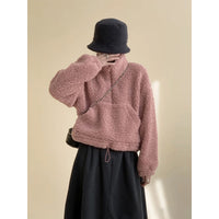 Half-Zip Stand Collar Sweatshirt