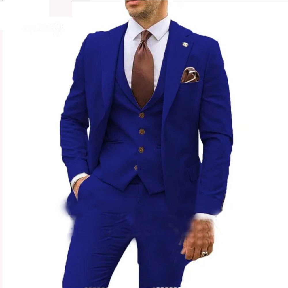 Three-piece Slim-fit Dovetail Groom Dress