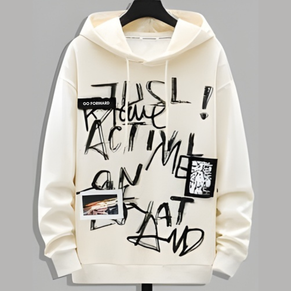 Men's Oversized Graffiti Streetwear Hoodie