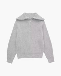 DV Striped Zip-up Sweater