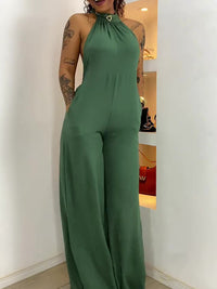 Halter-neck Backless Jumpsuit