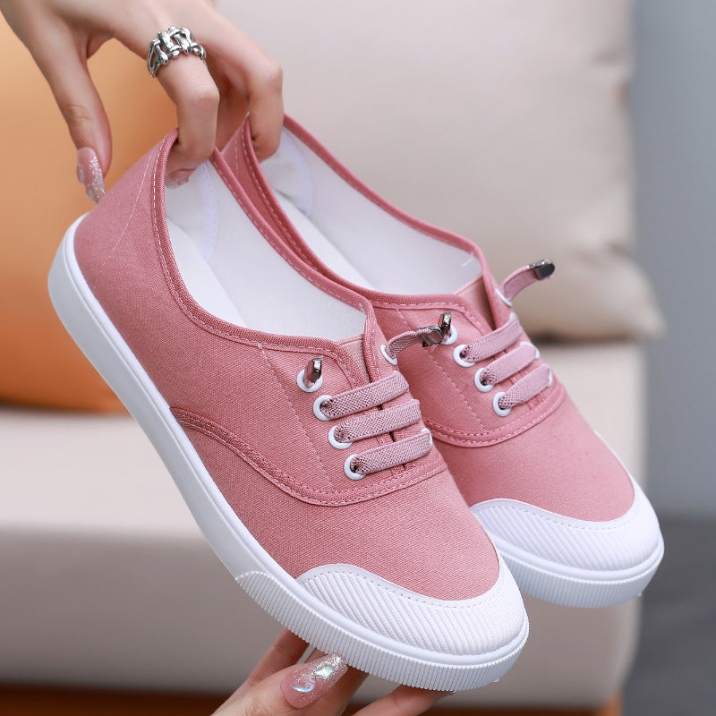 Versatile Flat-soled Canvas Shoes