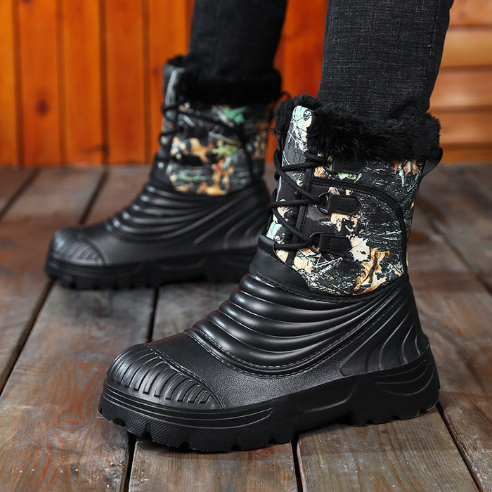 Plus-Size Fleece-Lined Snow Boots