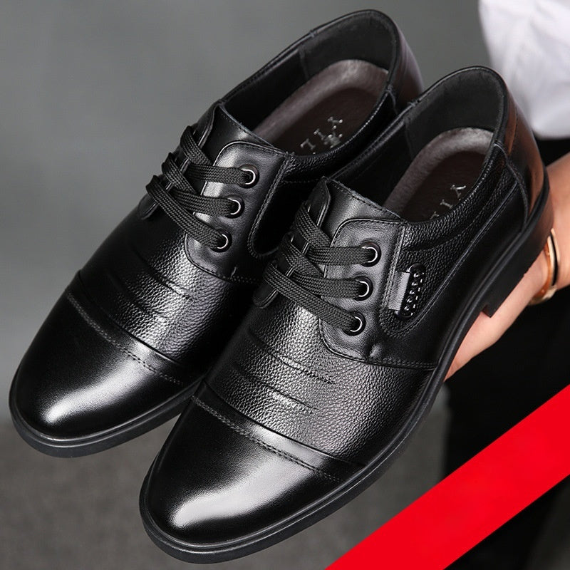 New All-matching Lace-up Leather Shoes