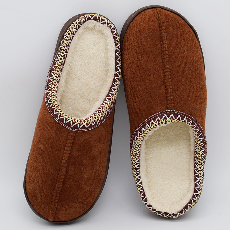 Thick-Sole Warm Cotton Slippers