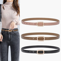 Genuine Leather Black Fashion Belt