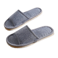 Couples Indoor Floor Slippers Solid Color