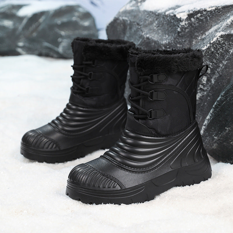 Plus-Size Fleece-Lined Snow Boots