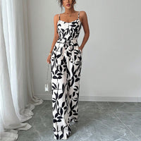 Sleeveless Floral Summer Jumpsuit