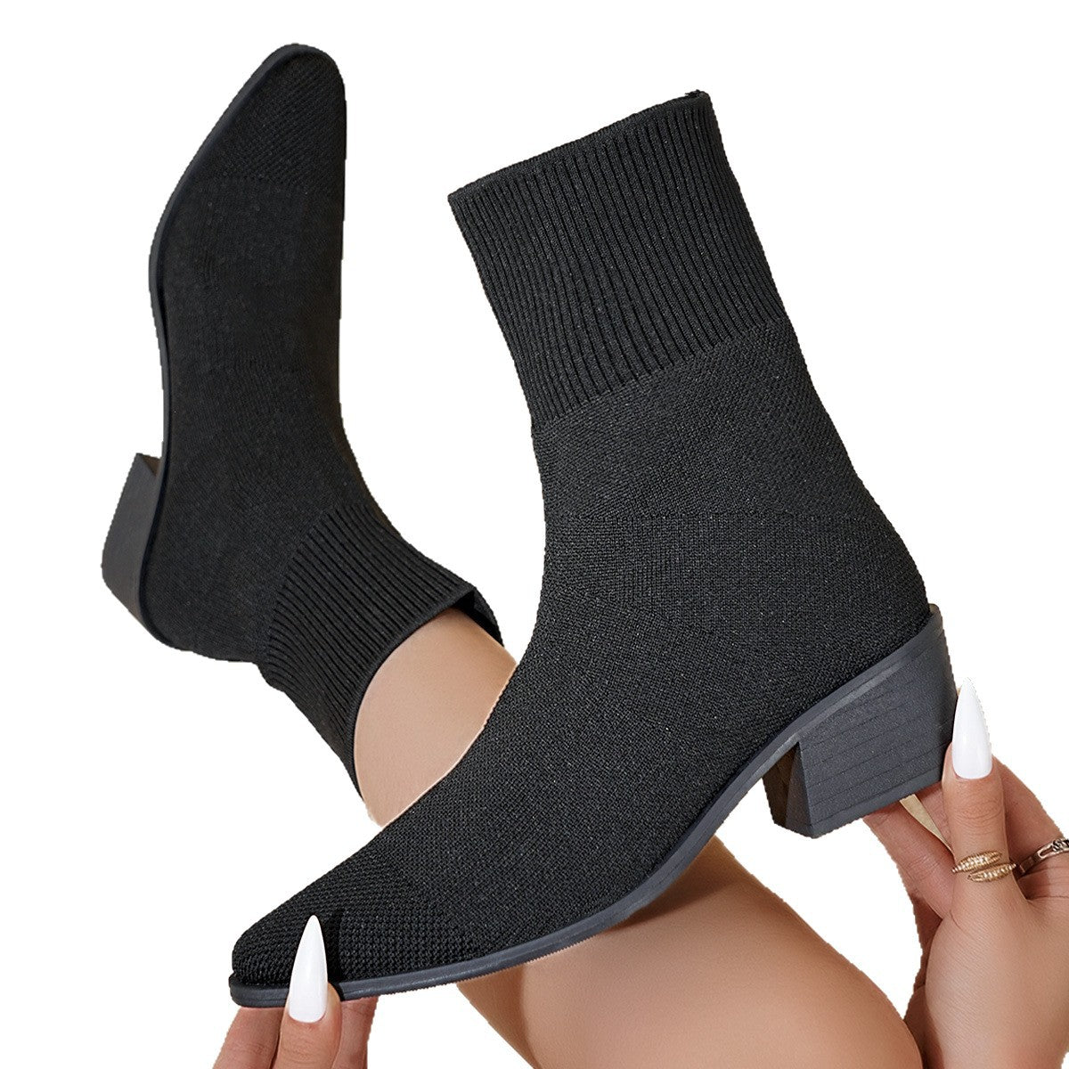 New Style Mid-calf Pointed-toe Boots