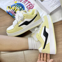 Dopamine Color-Block Classic Preppy Board Shoes