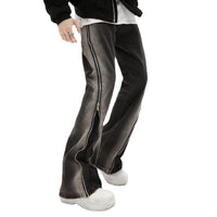 Design Zipper Straight-leg Trousers