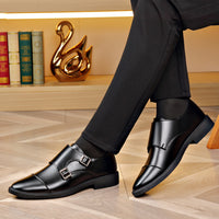 Soft-Sole Metal-Detail Slip-On Leather Shoes