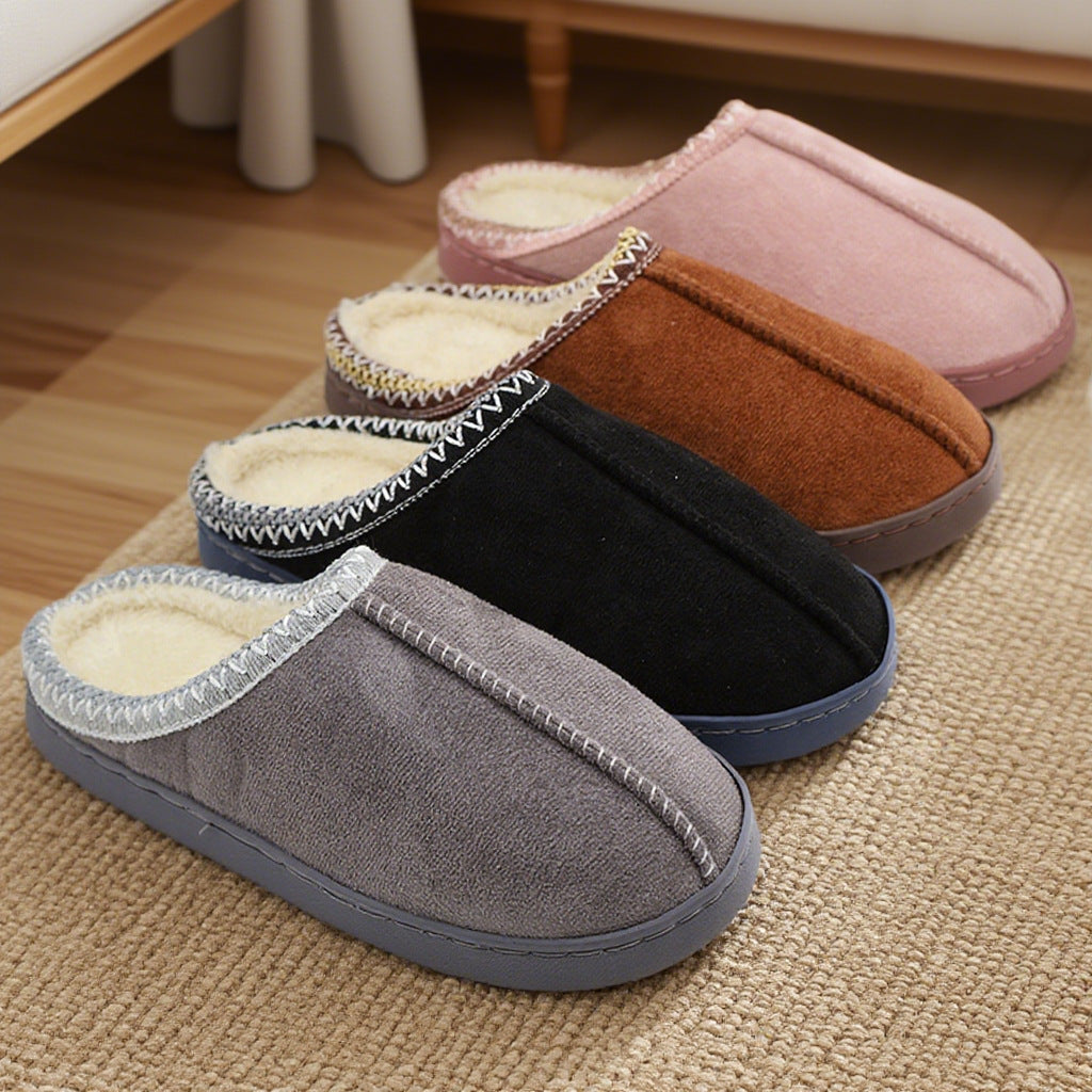 Thick-Sole Warm Cotton Slippers