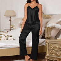 Casual Suspenders Pajama Set