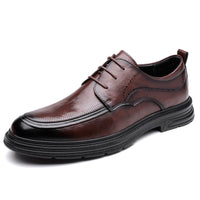 Business Formal Brown Lace-up Leather Shoes