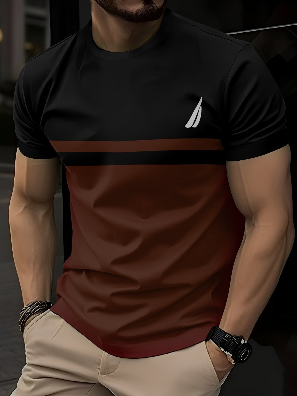 Casual Minimalist 3D Short Sleeve